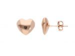 Rose gold heart earrings 14k (code S257191)